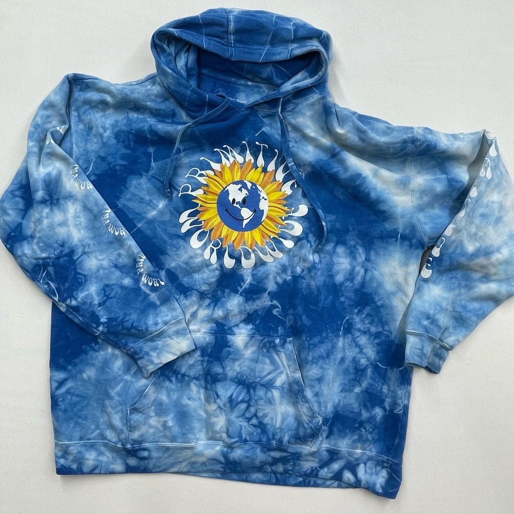 Primitive Blue Tie-Dye Hoodie Skate Brand